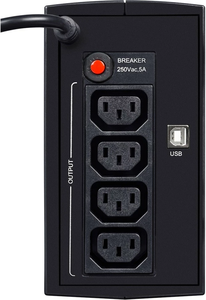 UPS EVER DUO 550 AVR USB, 550 VA, 330 W, stolp, črna