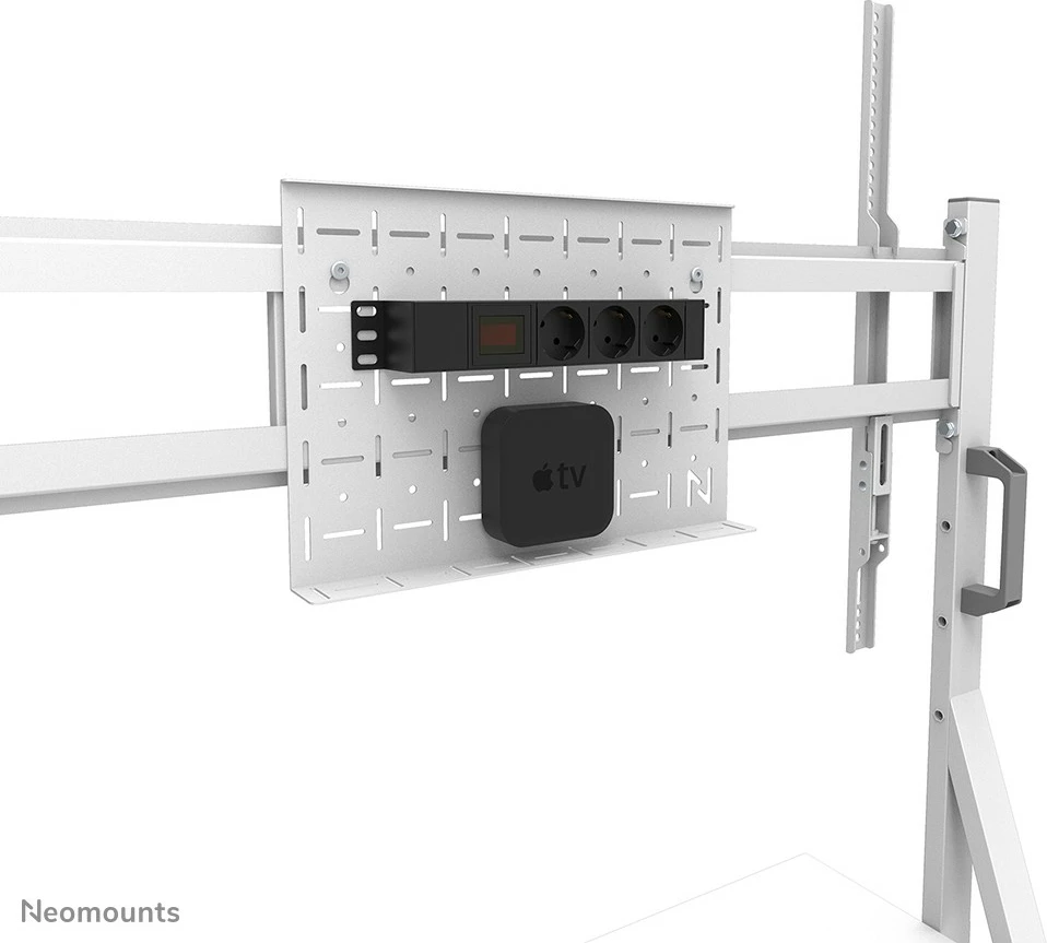 Mobilna multimedijska voziček za TV 55-86", Neomounts FL50-525WH1, jeklo, bel, nastavljiva višina Mobilna multimedijska voziček za TV 55-86", Neomounts FL50-525WH1, jeklo, bel, nastavljiva višina