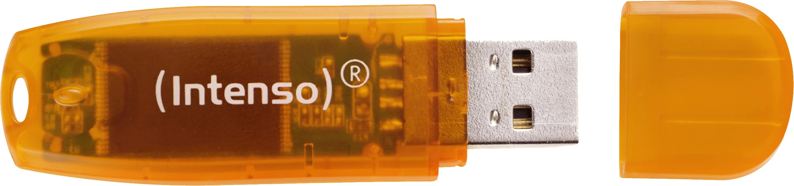 USB za shranjevanje Intenso Rainbow Line 64 GB, USB Type-A, 2.0, oranžen USB za shranjevanje Intenso Rainbow Line 64 GB, USB Type-A, 2.0, oranžen