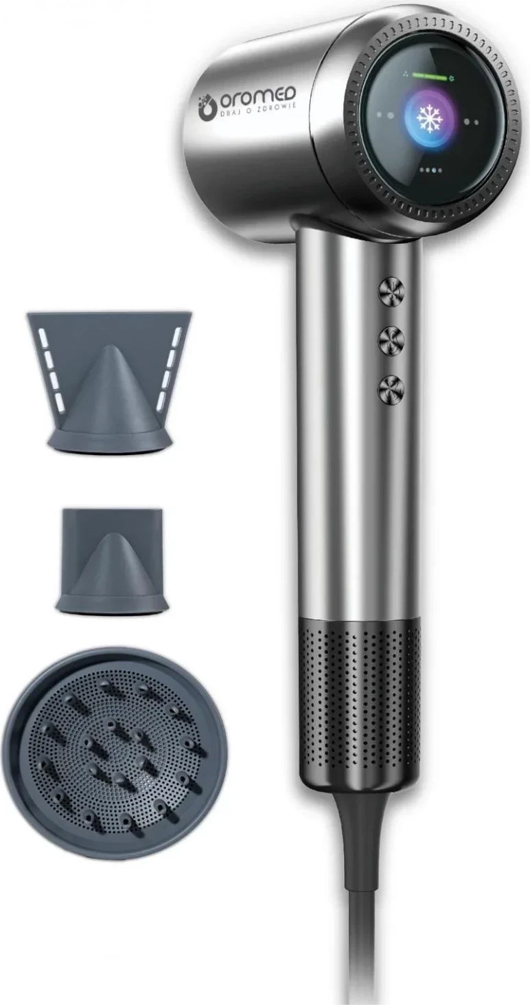Sušilec las, 1600 W, ionizacija, LCD zaslon, srebrn Oromed Oro-F1 Sonic