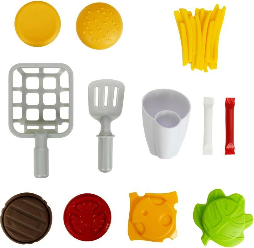 Igralni set burger, Klein 7336, plastika, večbarven