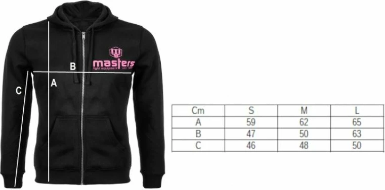 Športni duks za ženske Masters, črn