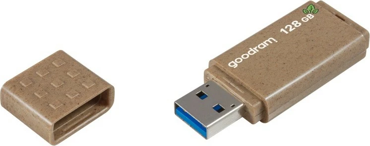 USB ključ 128 GB, USB 3.0, rjav — GOODRAM UME3 Eco Friendly