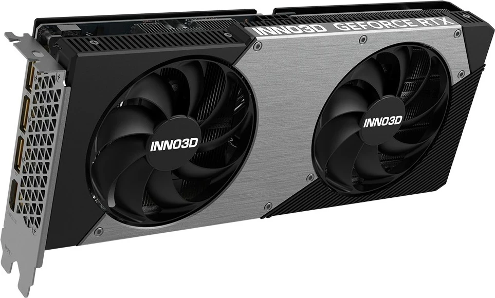 Grafična kartica INNO3D GeForce RTX 5060 Ti TWIN X2 OC, 16 GB GDDR7, siva
