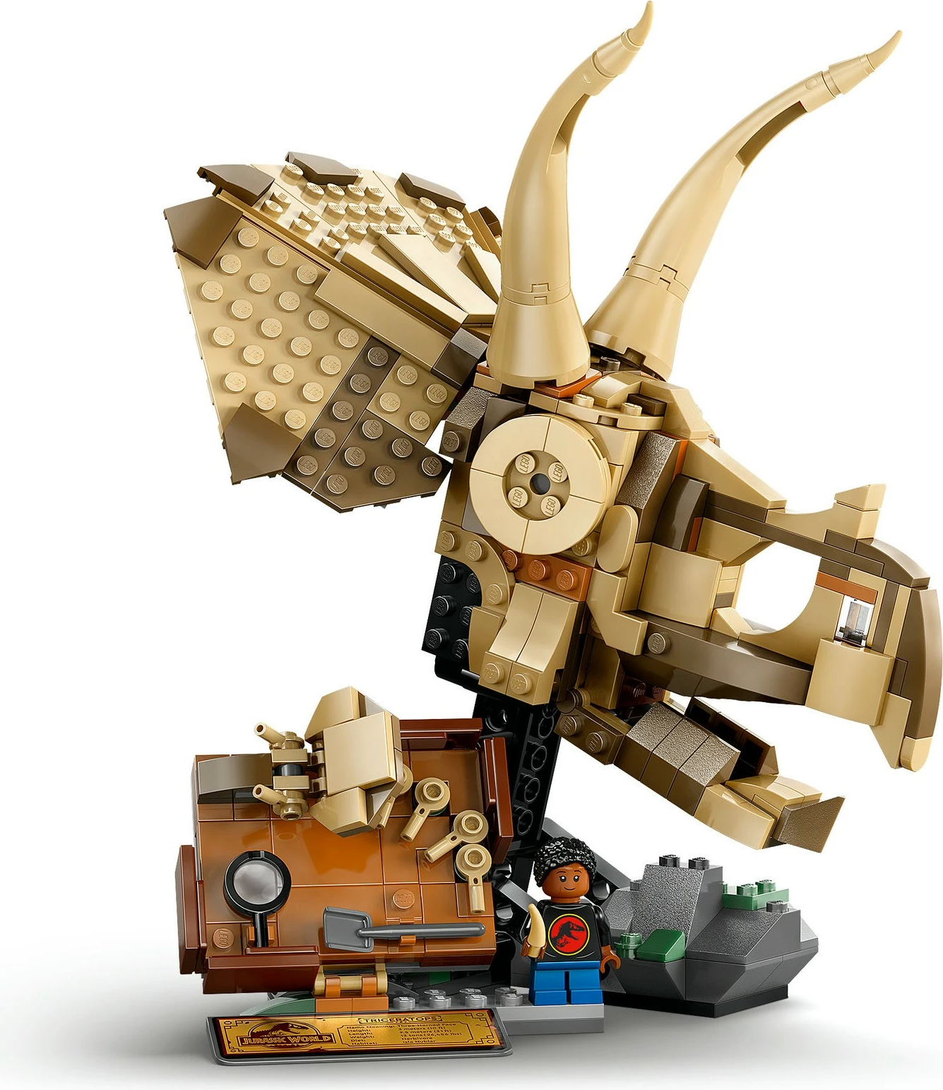Model fosila Triceratopsa, LEGO Jurassic World 76969, 468 kosov, večbarven