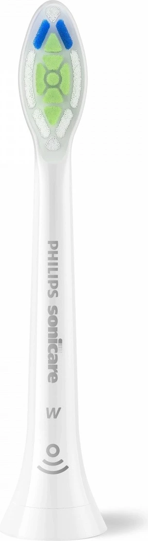 Glava zobne ščetke, Philips Sonicare Optimal White HX6064/87, združljive s snap-on, BrushSync, bela, komplet 4 kosa