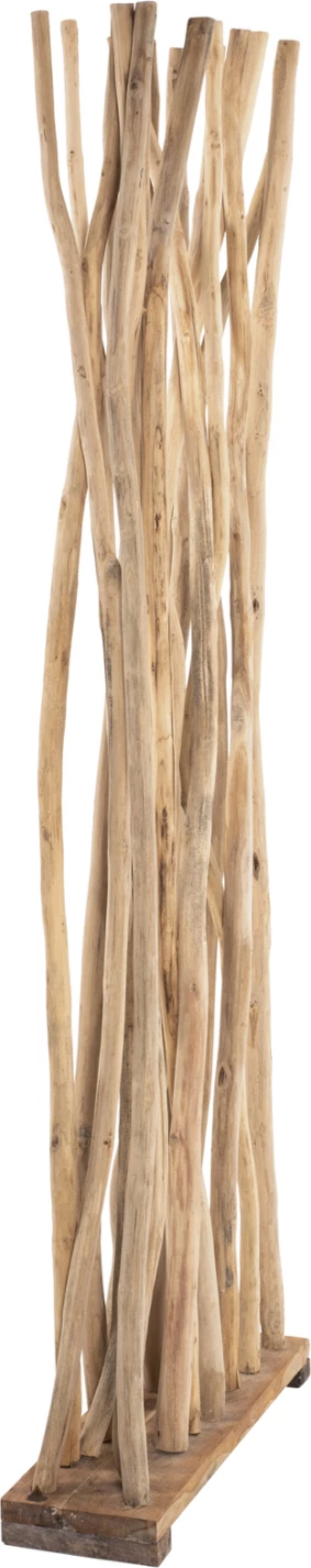 Pregrada za sobo iz naravne veje teaka 60x20x181 cm