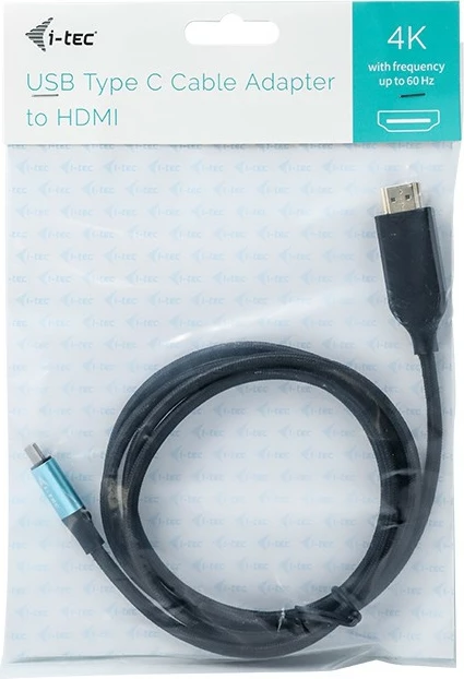Adapter kabel USB‑C na HDMI 4K 60 Hz 1,5 m, črn I‑Tec