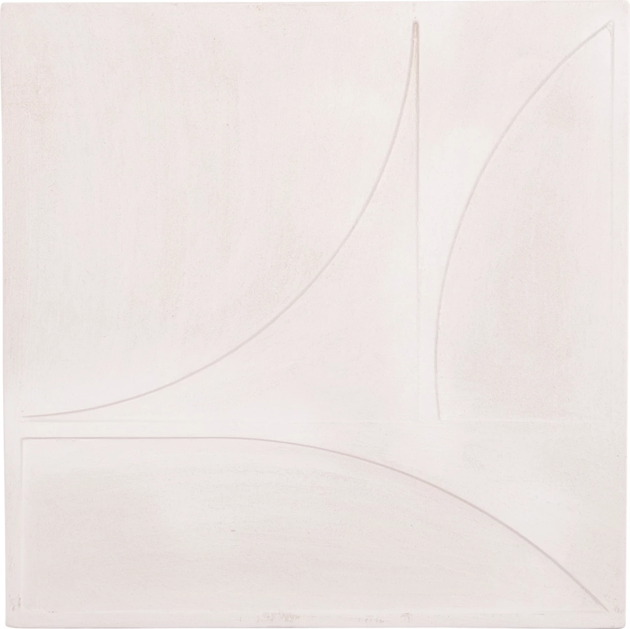 Stenski dekorativni panel kvadratne serije Santorini FH4507 MDF v barvi off-white 80x4(debelina)x80H cm