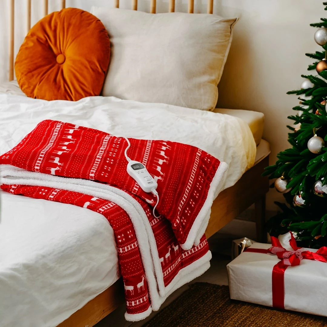 Električna odeja, Adler CR 7441, 160x160 cm, 10 stopenj ogrevanja, časovnik, bela