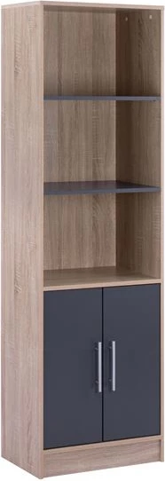 Melaminska knjižna omara FH2027.04 sonama-SIVA 60x30x180