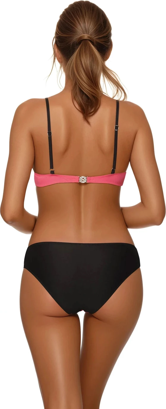 Dvodelne kopalke z push-up modrčkom Marko 211388, roza