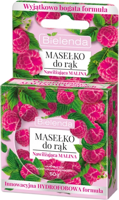 Vlažilno maslo za roke Bielenda Moisturizing Raspberry za ženske, 50 g