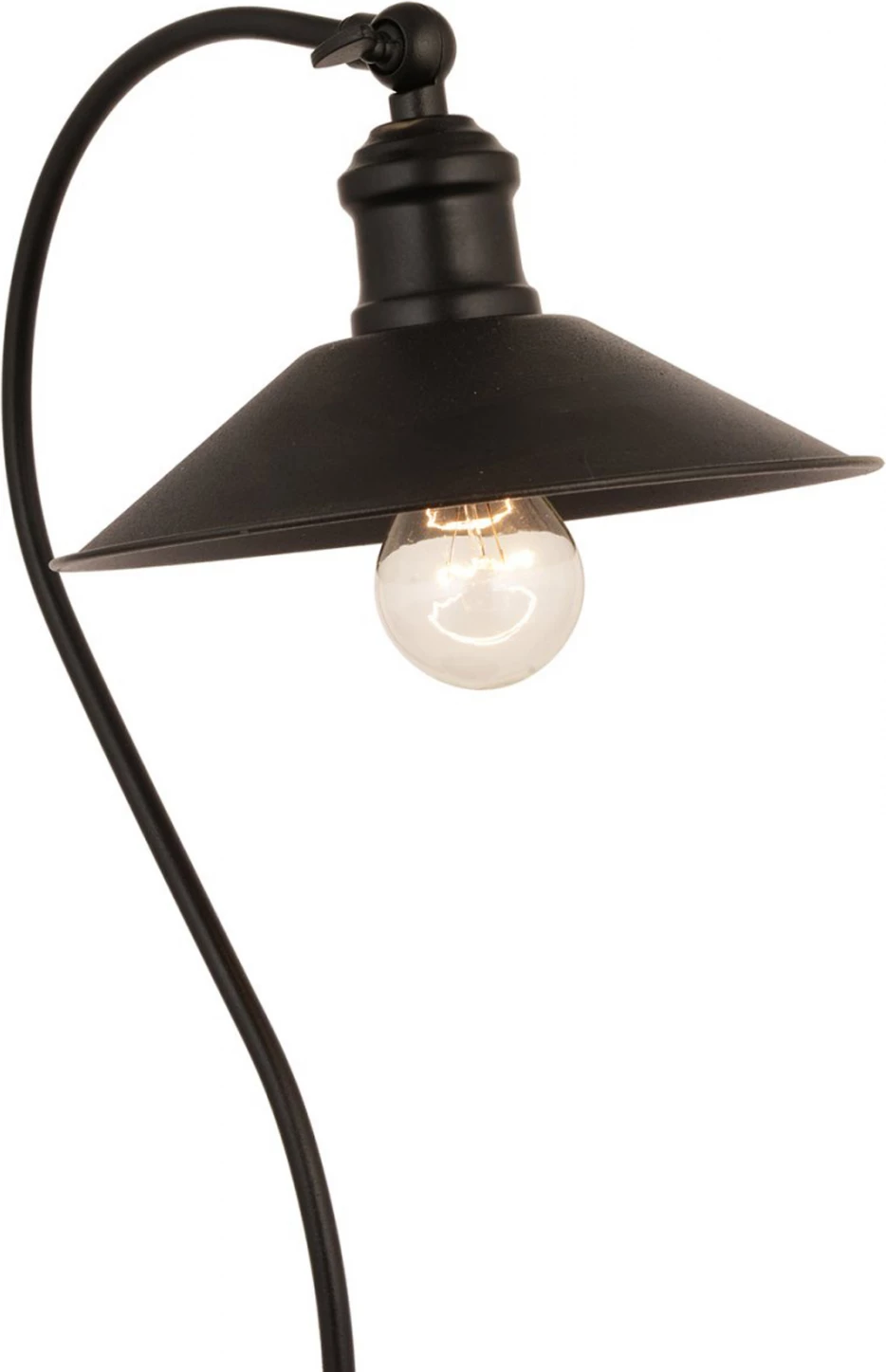 Kovinska namizna svetilka v črni barvi FH7571.01 22x50 cm