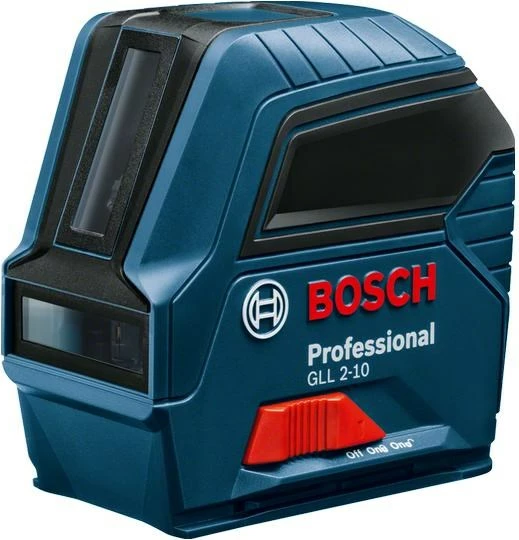 Lazerski nivo BOSCH GLL 2-10, profesionalen, moder
