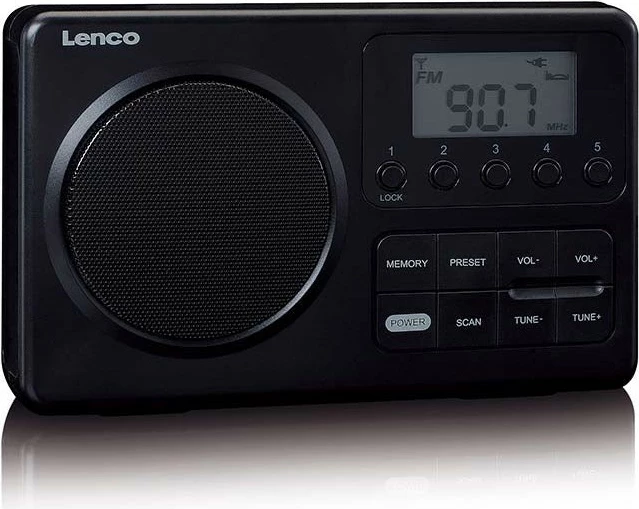 Prenosni radio Lenco MPR-035BK, FM, črn Prenosni radio Lenco MPR-035BK, FM, črn