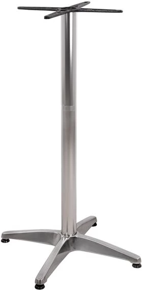 Aluminijasto barsko stojalo 65x65x110cm s križem 48x48cm FH450 kromirano