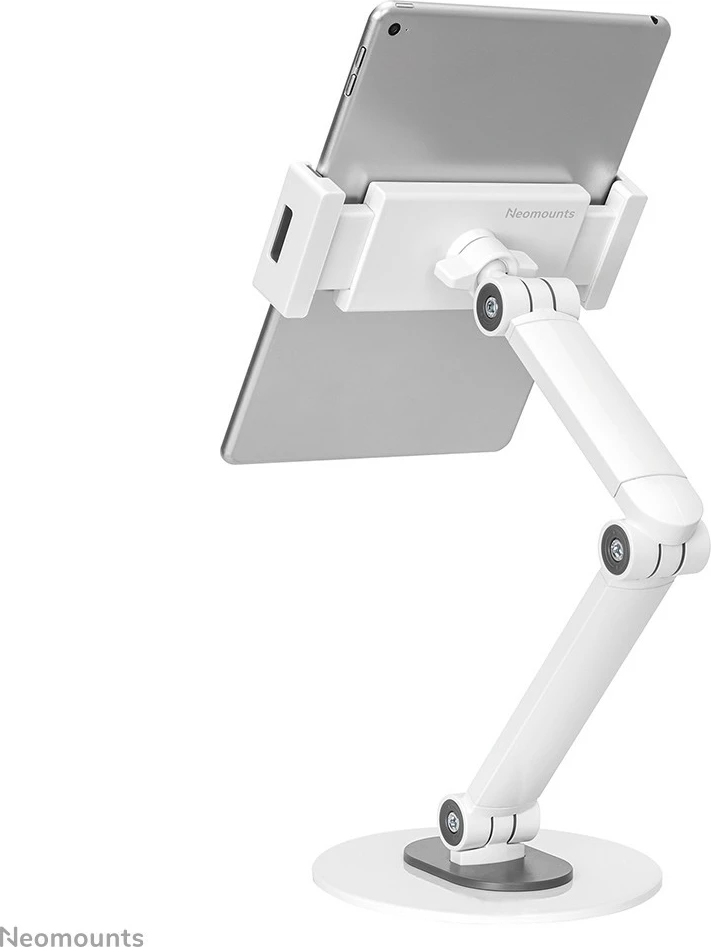 Namizni nosilec za tablične računalnike in telefone Neomounts DS15-550WH1, univerzalen, vrtljiv 360°, bel Namizni nosilec za tablične računalnike in telefone Neomounts DS15-550WH1, univerzalen, vrtljiv 360°, bel