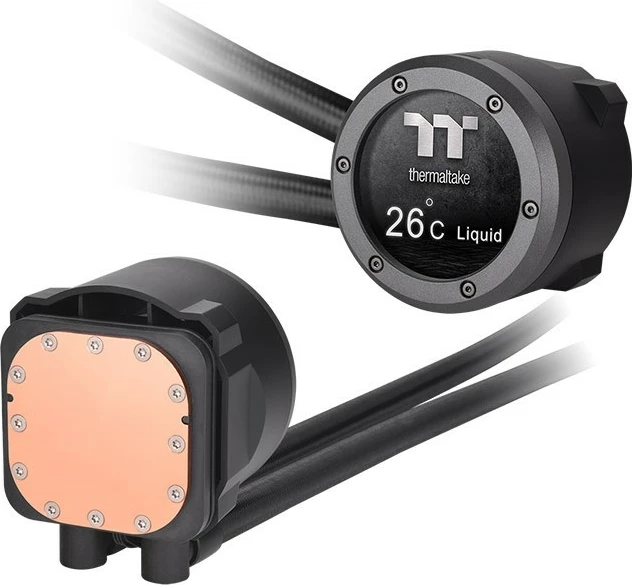 Vodna hladilna enota za procesor Thermaltake TH240 V2 Ultra ARGB, 2x120 mm, bakren blok