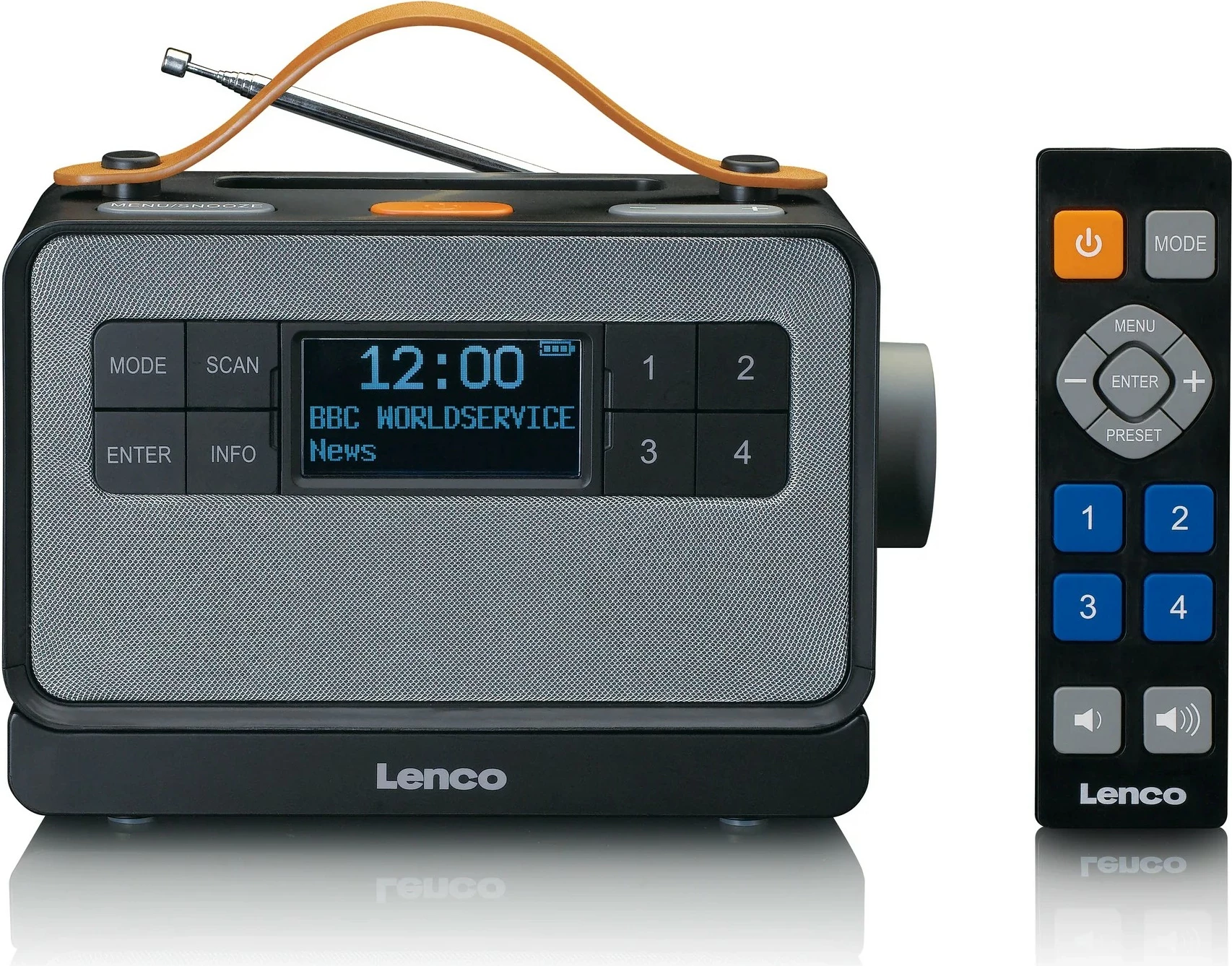 Prenosni radio Lenco PDR-065, Bluetooth, DAB+, FM, črn