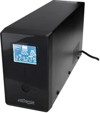 UPS z 850 VA, tower, USB, LCD, Gembird EG-UPS-032, črn