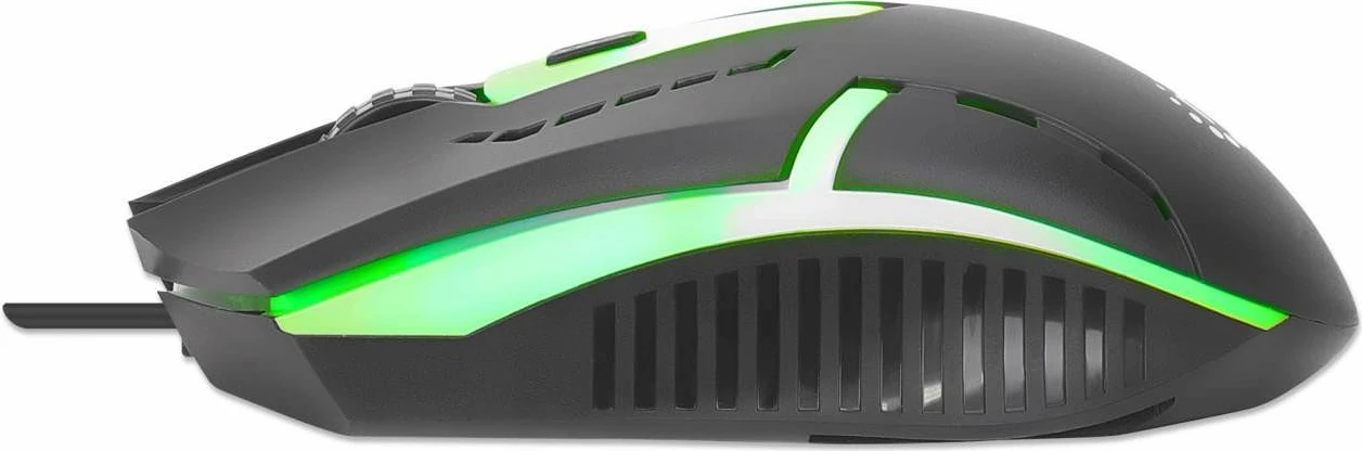 Gaming miška Manhattan 190206, USB, 1500 DPI, črna