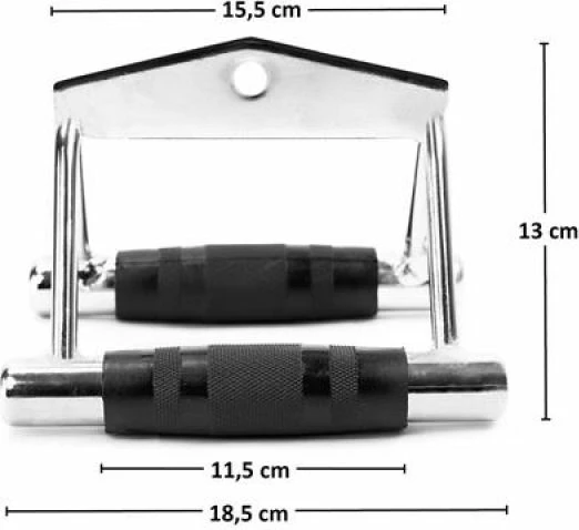 Dvojna ročica za vadbo za dvigovanje HMS UW04, moški in ženske