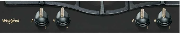 Plinska kuhalna plošča, Whirlpool GMT6422AN, 4 kuhališča, antracit