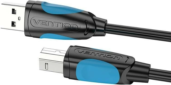 Kabel USB-A/USB-B Vention, 5 m, črno-modra