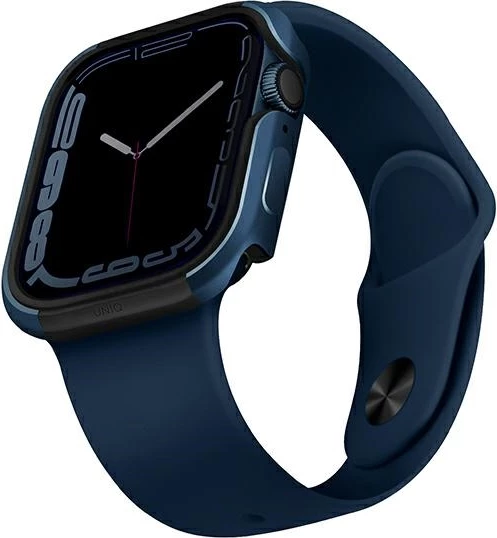 Zaščitni ovitek za Apple Watch 4/5/6/7/8/9/SE, 45/44 mm — UNIQ Valencia, moder