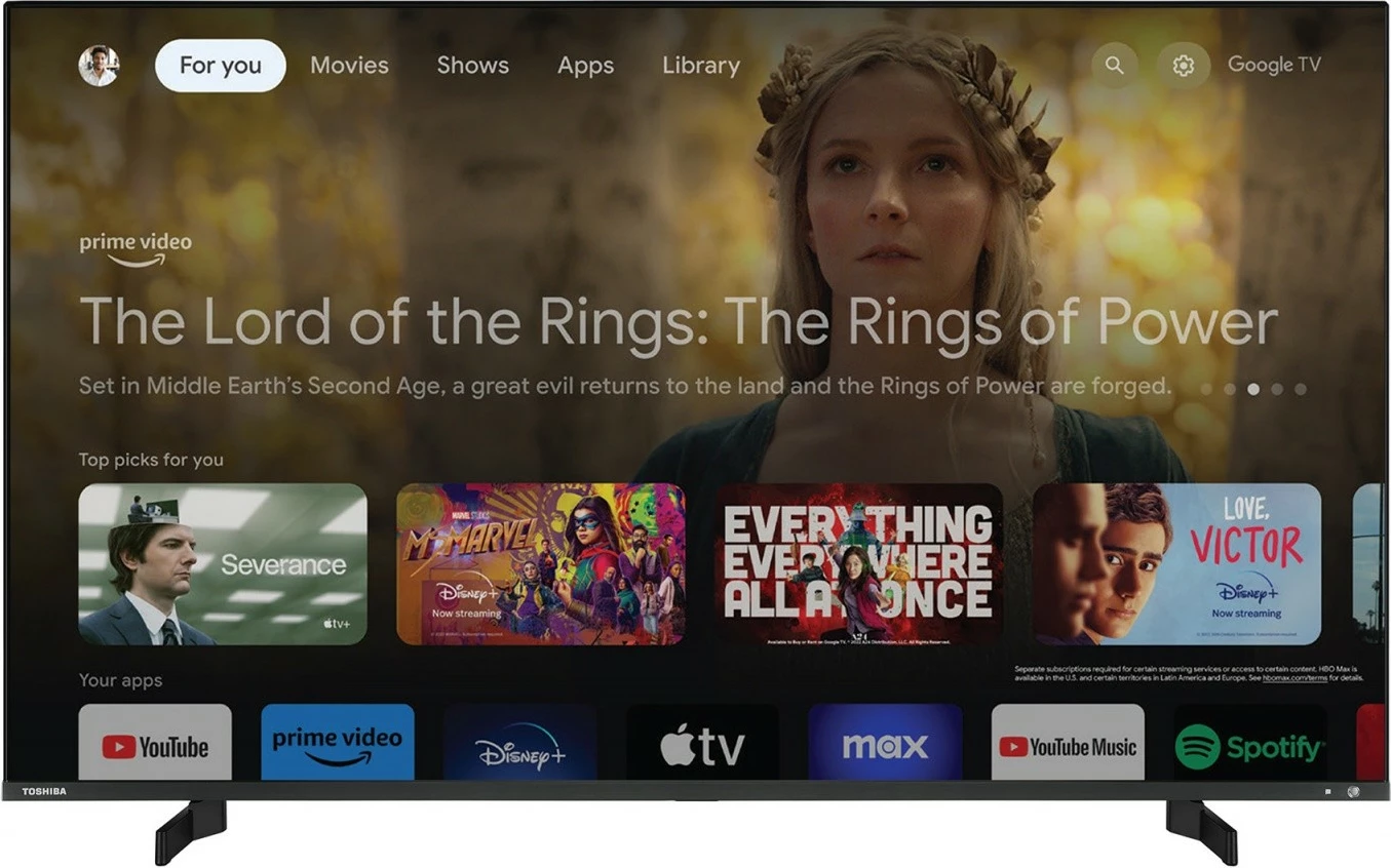 Televizor QLED, 50-palčni, Ultra HD/4K, Google TV, Dolby Vision, Dolby Atmos Toshiba 50QG5E63DG