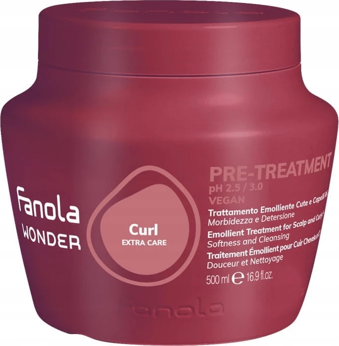 Regenerator za kodraste lase Fanola Wonder Curl Extra Care Emollient Treatment, za ženske, 500 ml