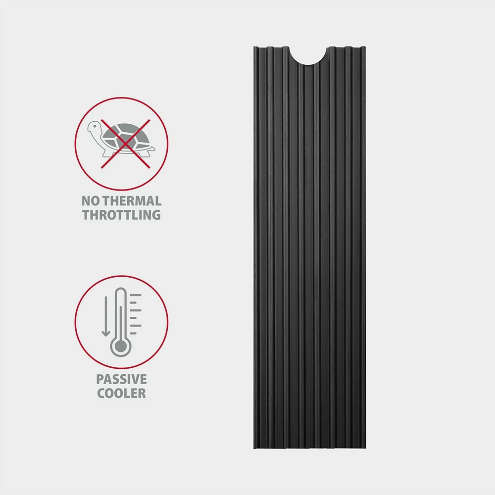 Pasivni hladilnik za SSD M.2, aluminij, 3 mm, črn, AXAGON CLR-M2L3 Pasivni hladilnik za SSD M.2, aluminij, 3 mm, črn, AXAGON CLR-M2L3