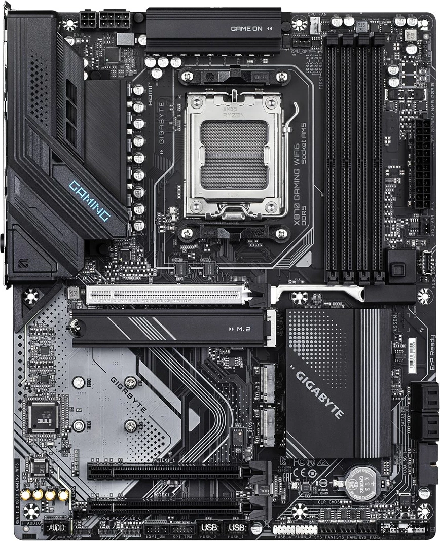 Matična plošča Gigabyte X870 GAMING WIFI6, Socket AM5, ATX, črna