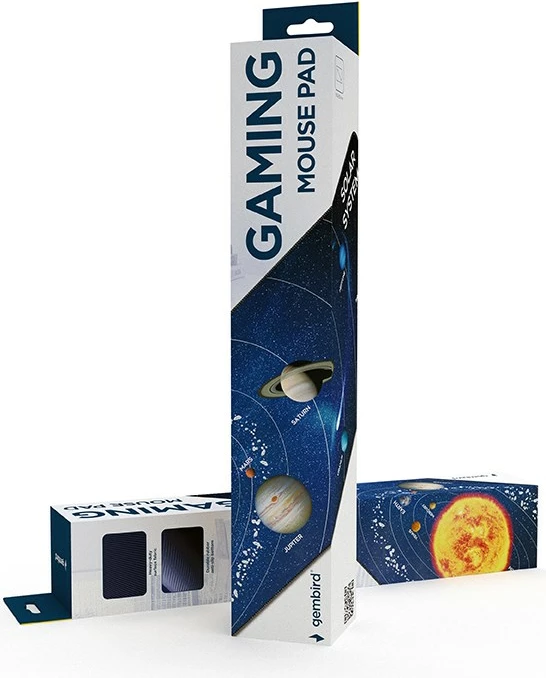 Velika podloga za miško 'Kosmos' 350 x 900 mm, Gembird MP-SOLARSYSTEM-XL-01