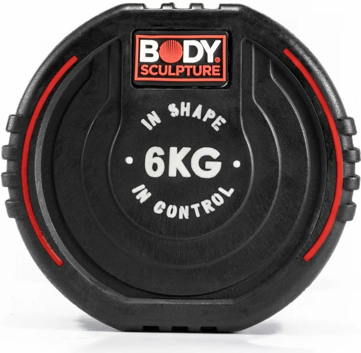 Dumbbell 6 kg Body Sculpture TPU BW 133, pet (5)