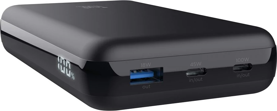 Power bank Trust Laro, črn