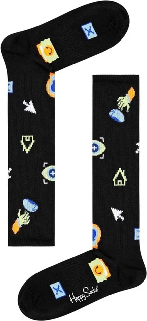 Nogavice za ženske Happy Socks, črne