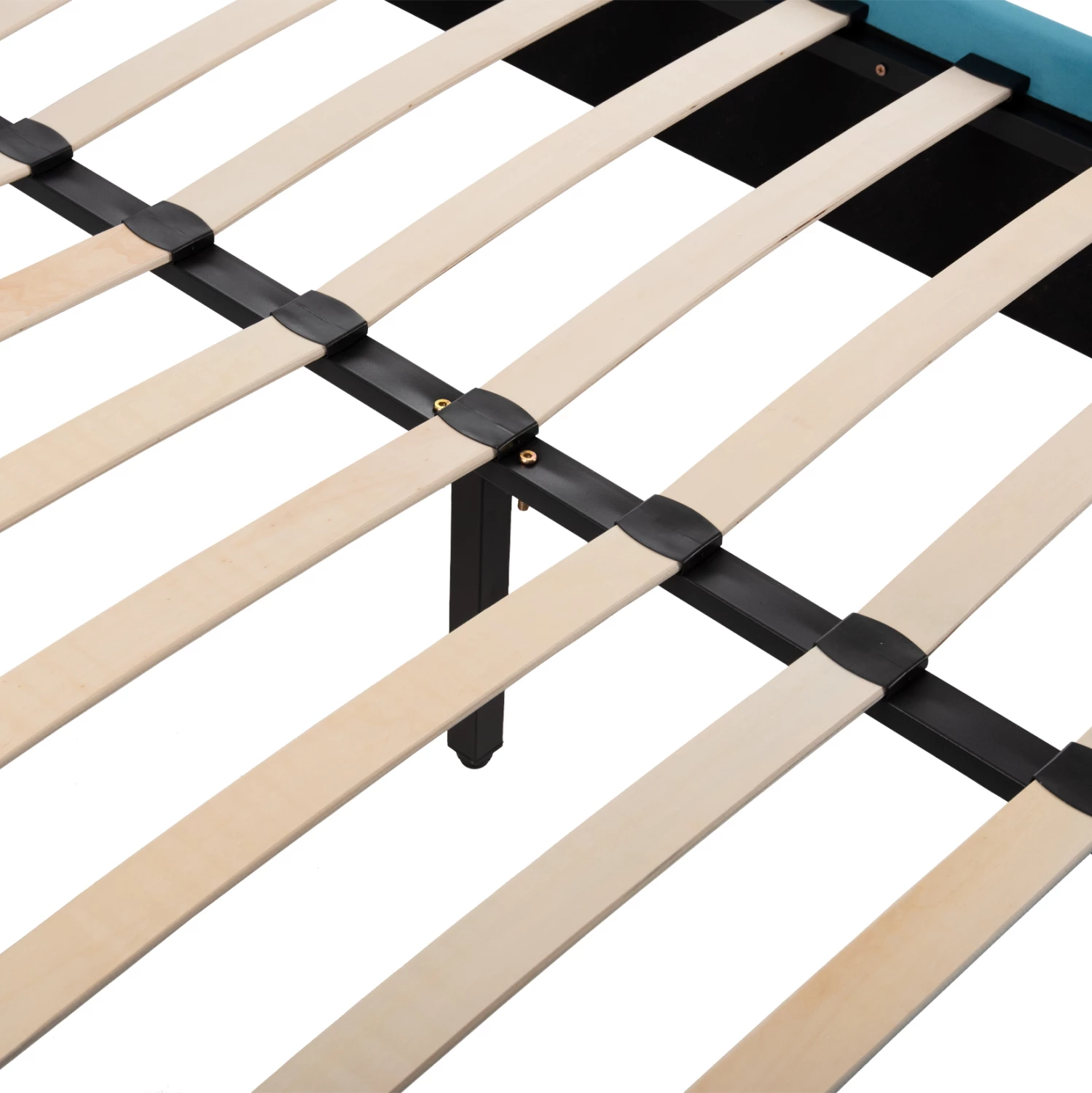 Postelja MAYLIN FH598.08 z modro-zelenim žametom za vzmetnico 120x200 cm