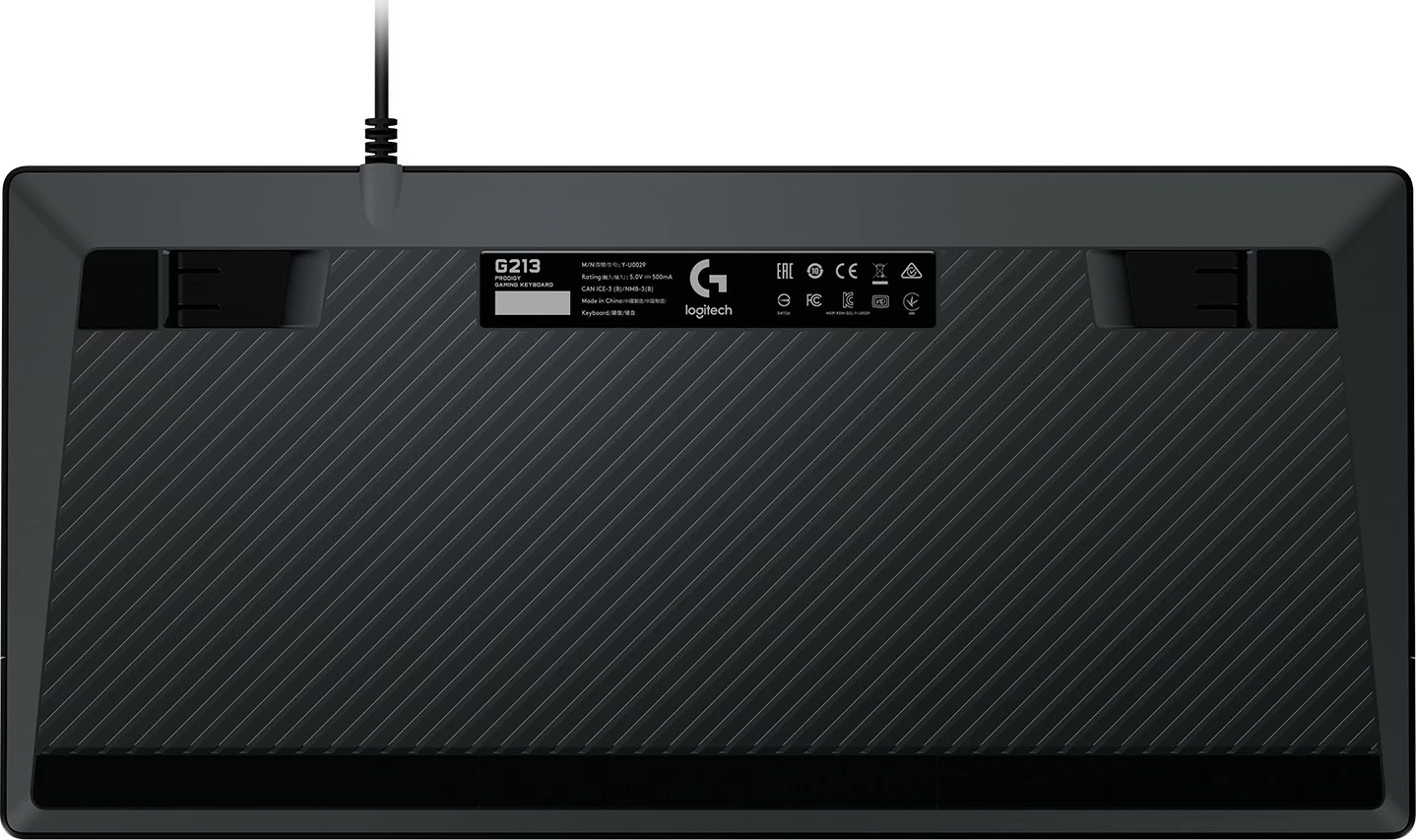 Gaming tipkovnica, Logitech G213 Prodigy, polna velikost, žična, USB, mehanska, RGB LED, črna