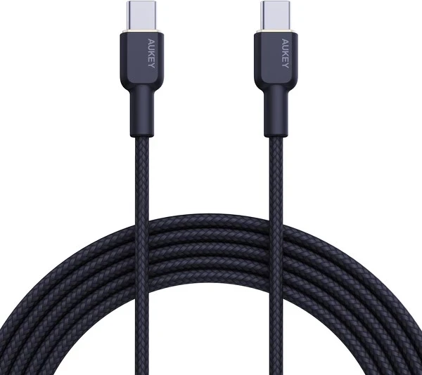 Nylon kabel USB-C 60W 3A 1,8 m črn AUKEY CB-NCC2