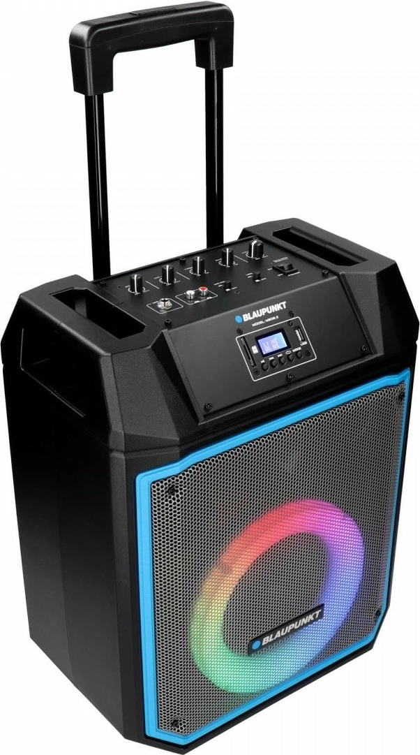 Zvočni sistem z Bluetooth, karaoke, LED, 600 W, črn, z mikrofonom Blaupunkt MB08.2