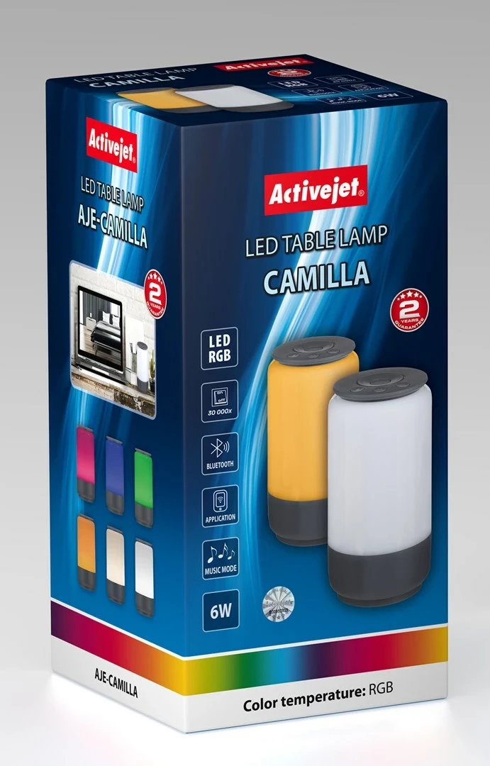 Dekorativna LED svetilka AJE-CAMILLA RGB, črna - Activejet