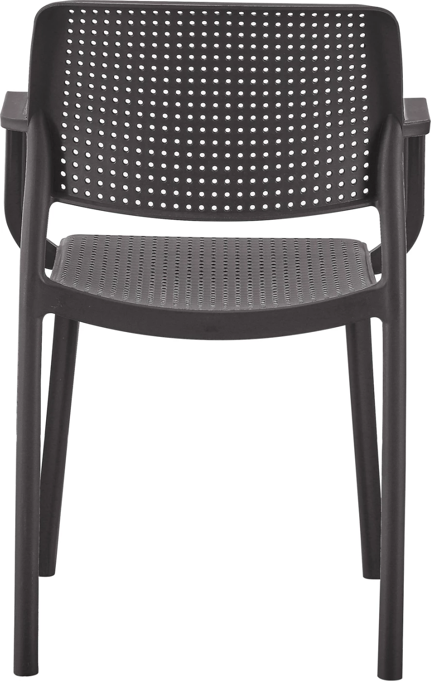 Vrtni naslanjač COMFEE FH6102.09 iz polipropilena v rjavi barvi 54x57x83H cm