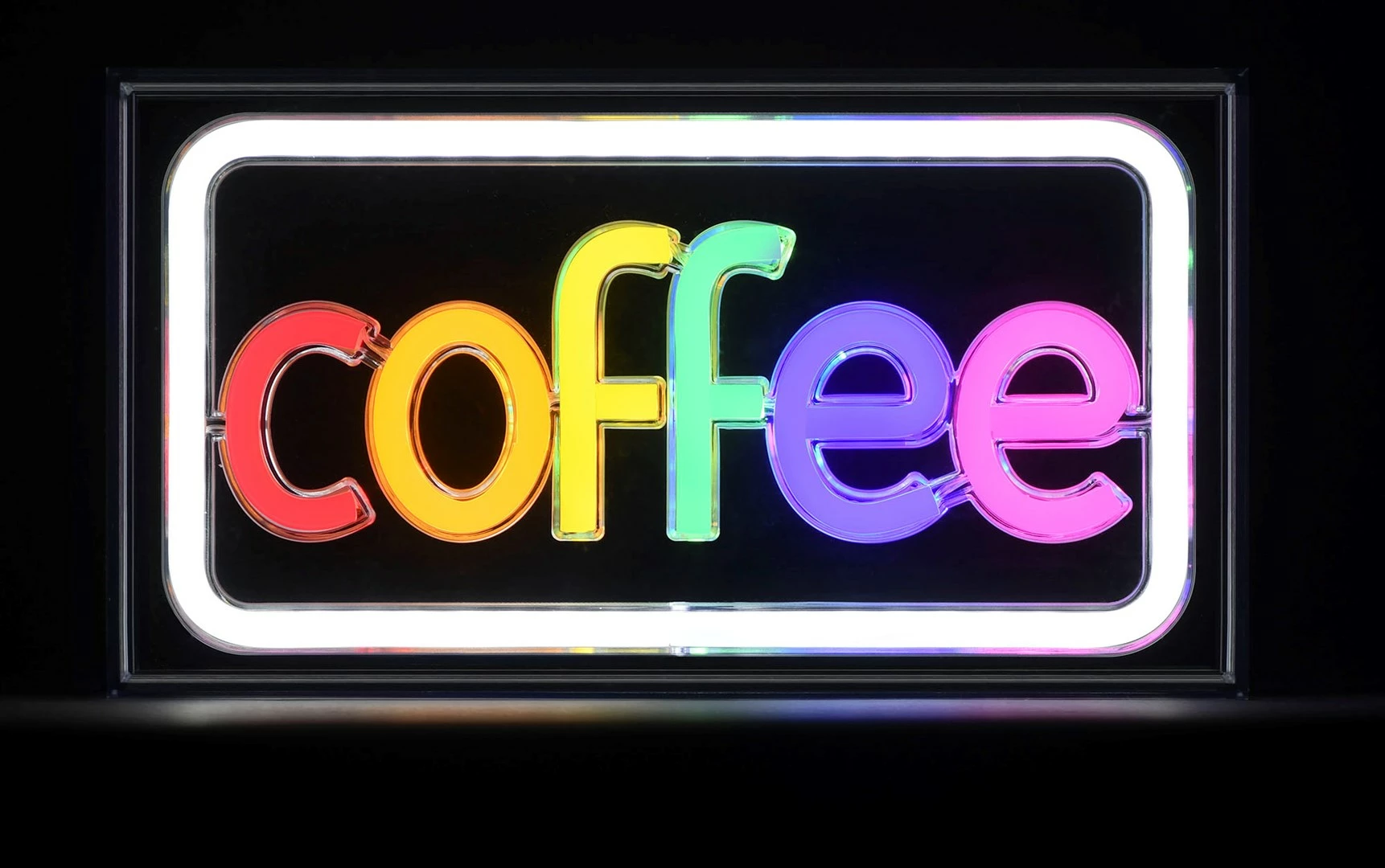 Neonska LED dekoracija 'coffee' Activejet AJE-NEON COFFEE, večbarvna
