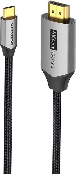 Kabli USB-C na HDMI 2.0 Vention, 4K 60Hz, 2 m, črn