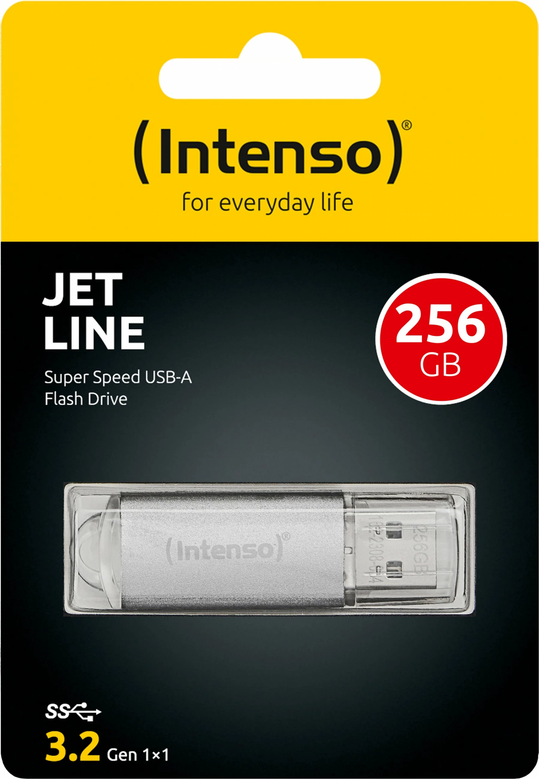 USB ključ 256 GB, USB 3.2, srebrn — Intenso MEMORY DRIVE USB ključ 256 GB, USB 3.2, srebrn — Intenso MEMORY DRIVE