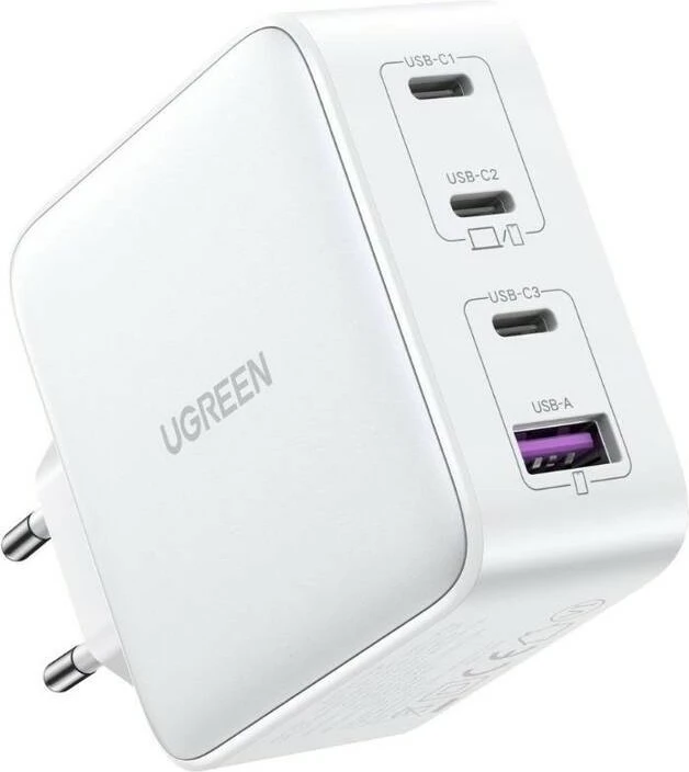 Univerzalni polnilec 100W GaN, 4 priključki USB-C/USB-A, bel — Ugreen Nexode Univerzalni polnilec 100W GaN, 4 priključki USB-C/USB-A, bel — Ugreen Nexode