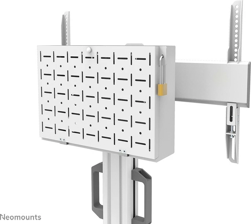 Prenosni voziček za TV, Neomounts Newstar FL50S-825WH1, za zaslone 37–75 inčev, nastavljiva višina, bela Prenosni voziček za TV, Neomounts Newstar FL50S-825WH1, za zaslone 37–75 inčev, nastavljiva višina, bela