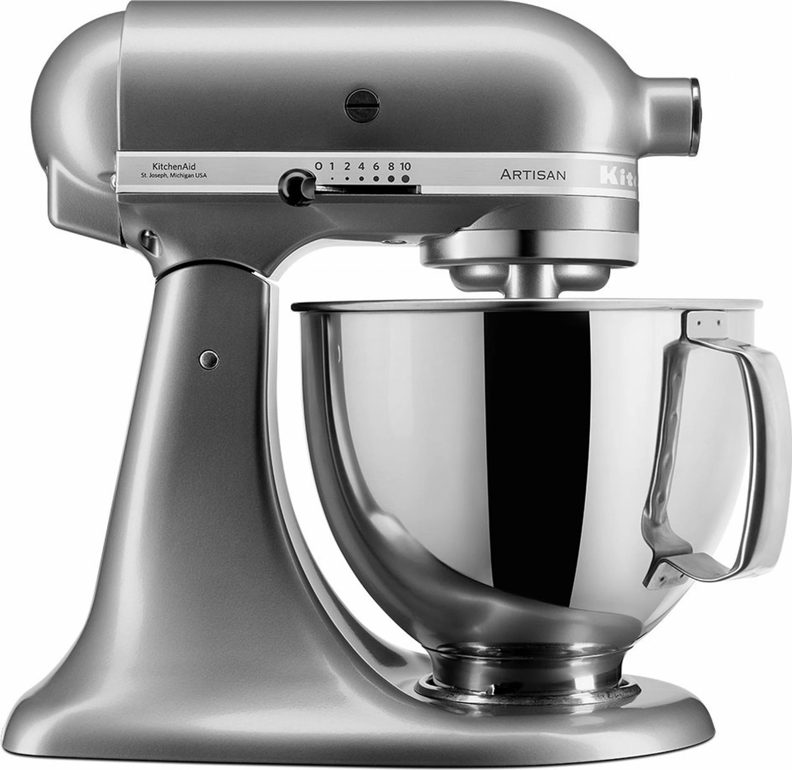 Kuhinjski mešalnik KitchenAid Artisan 5KSM175PSECU, 300 W, 4,8 L, kontur srebrn